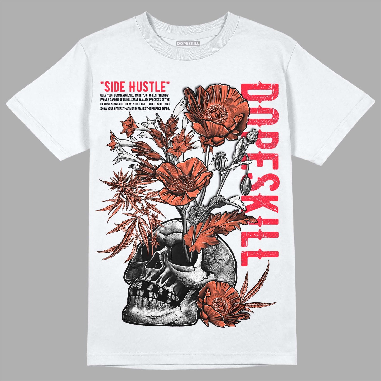 Crimson Bliss 5s DopeSkill T-Shirt Side Hustle Graphic
