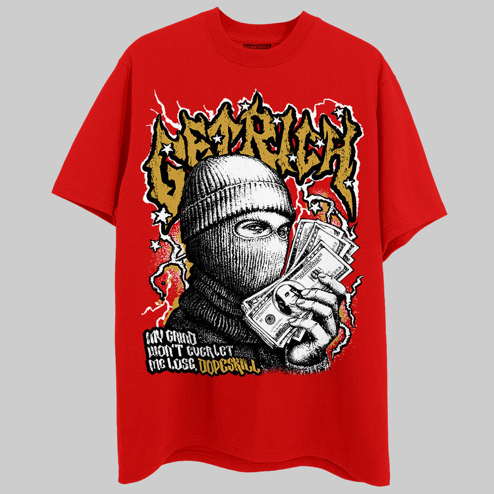 Red Collection DopeSkill T-Shirt Wealthy Graphic
