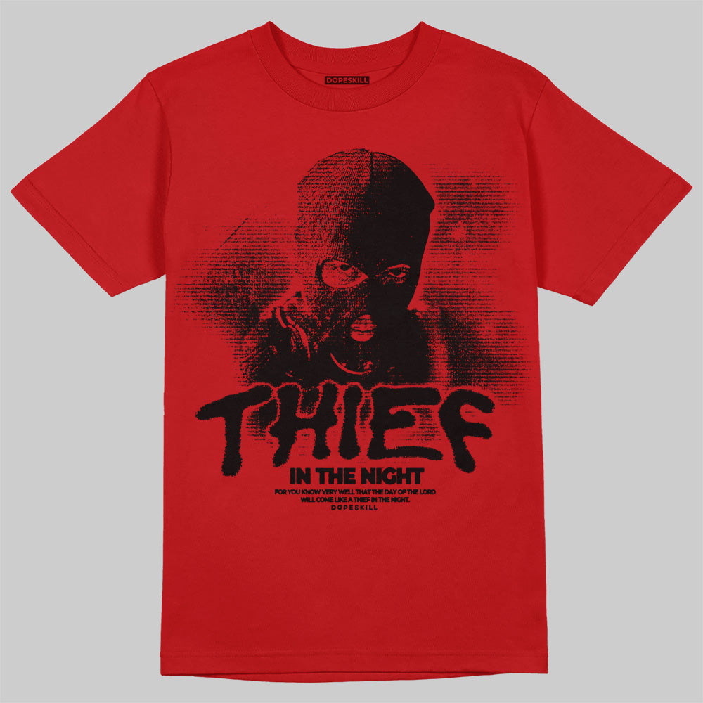 Red Collection DopeSkill T-Shirt Thief In The Night Graphic