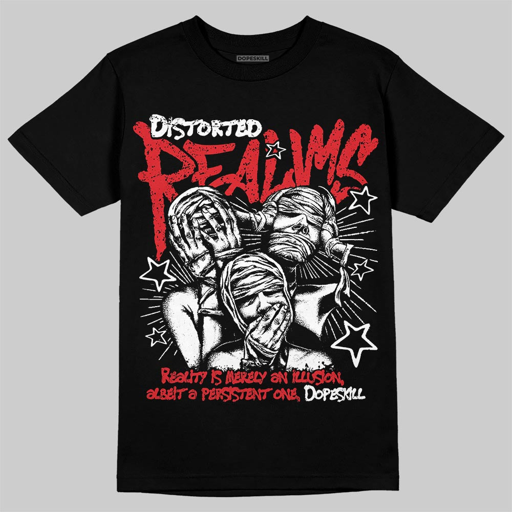 Red Cement 4S DopeSkill T-Shirt Distorted Realms Graphic