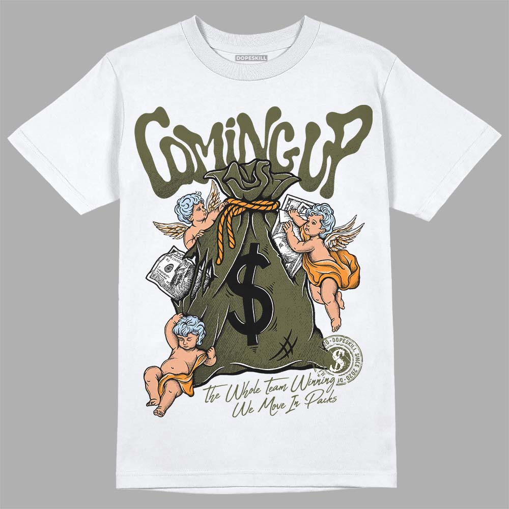 Olive 5s DopeSkill T-Shirt Money Bag Coming Up Graphic