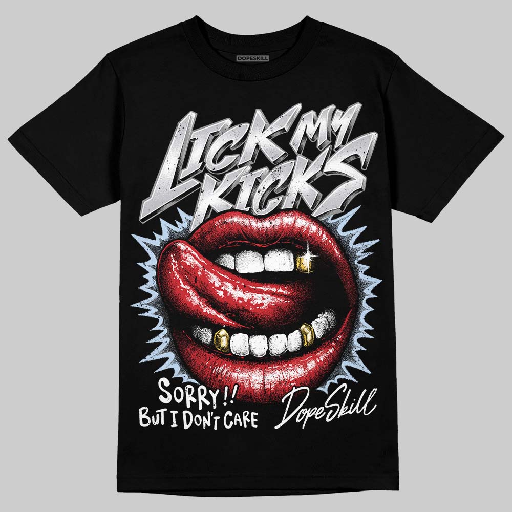 Black Metallic Reimagined 5s DopeSkill T-Shirt Lick My Kicks Graphic