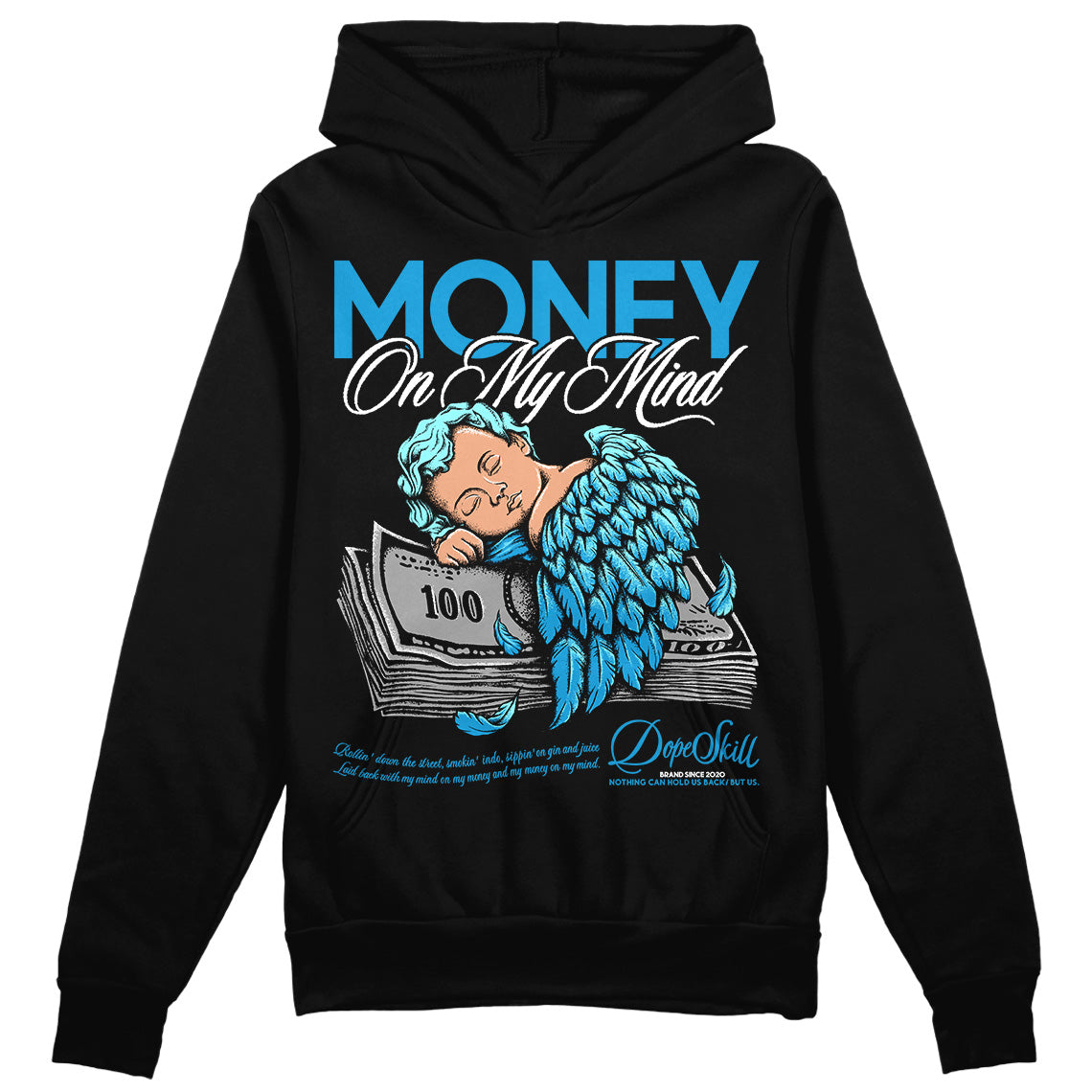 Military Blue 4s DopeSkill Hoodie Sweatshirt MOMM Graphic