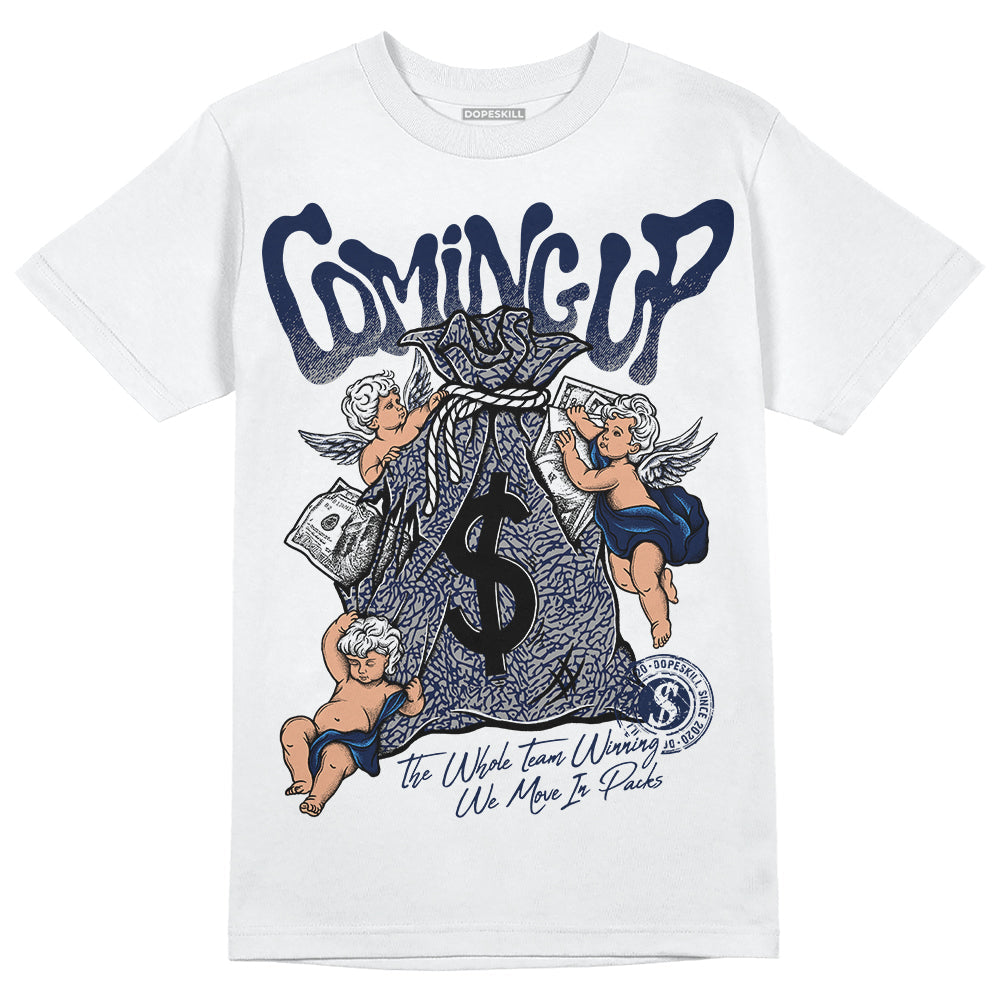 AJ Spizike White Obsidian DopeSkill T-Shirt Money Bag Coming Up Graphic