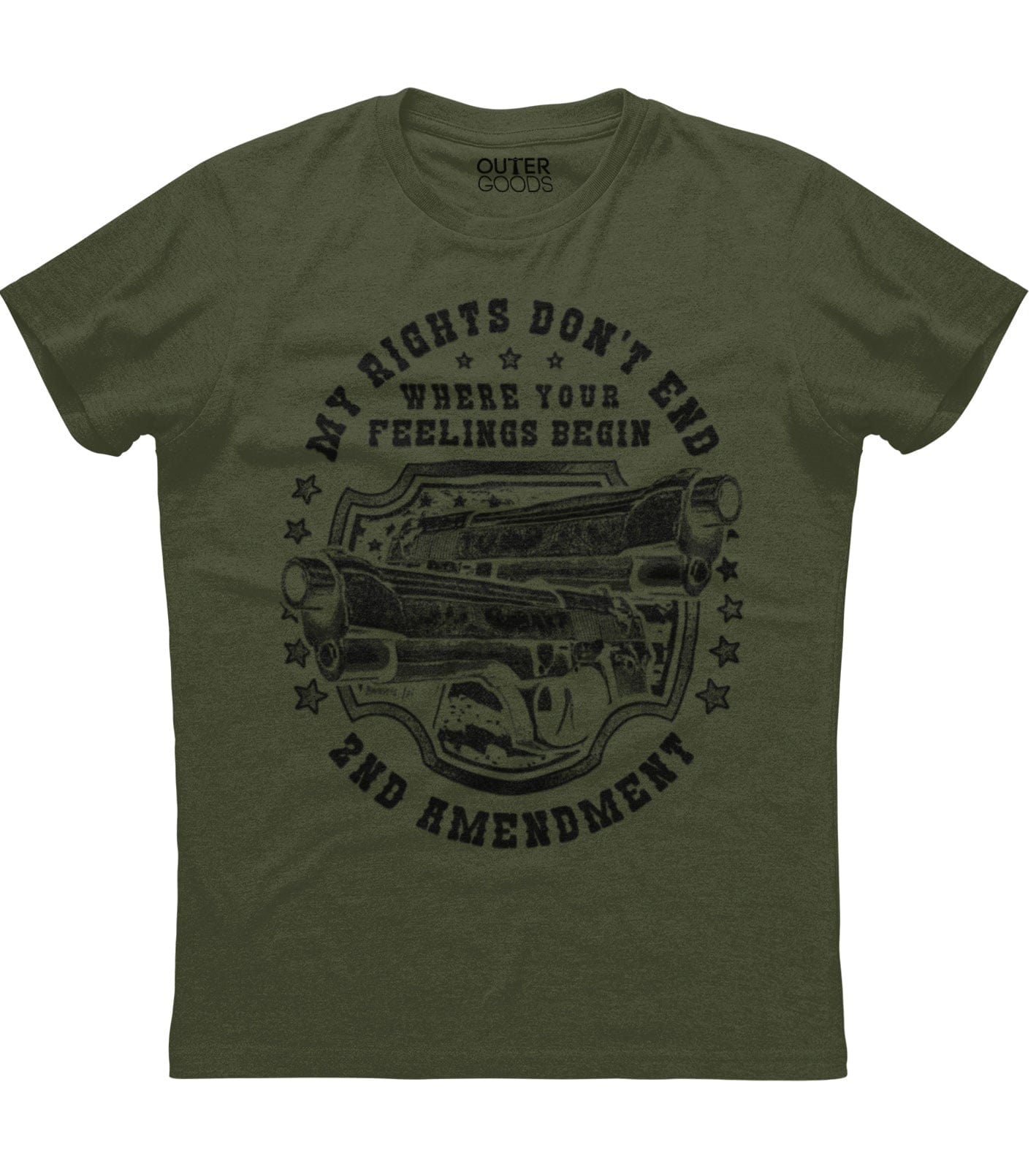 My Rights Don't End Second Amendment T-Shirt (O)