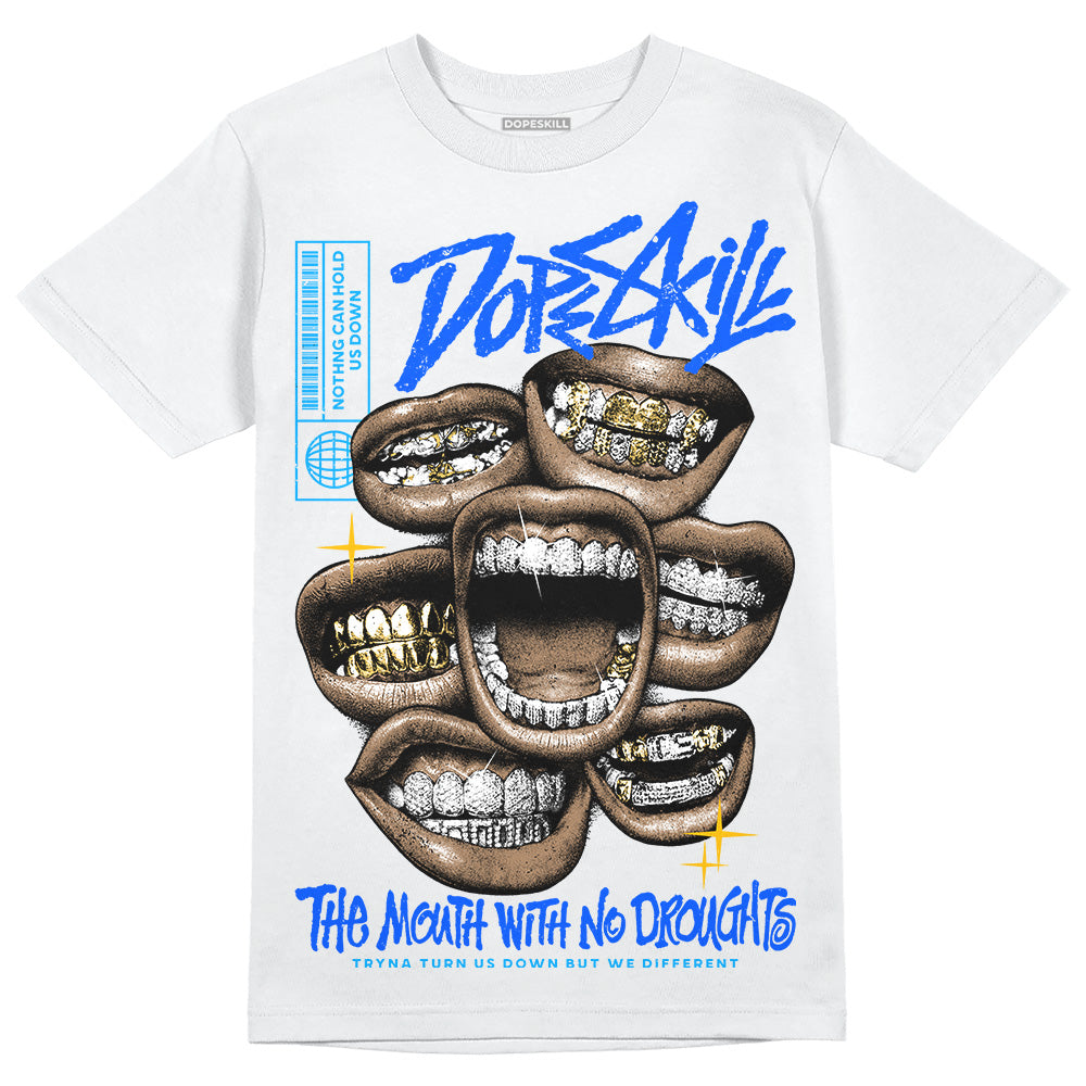 Royal Blue Collection DopeSkill T-Shirt The Mouth With No Droughts Graphic