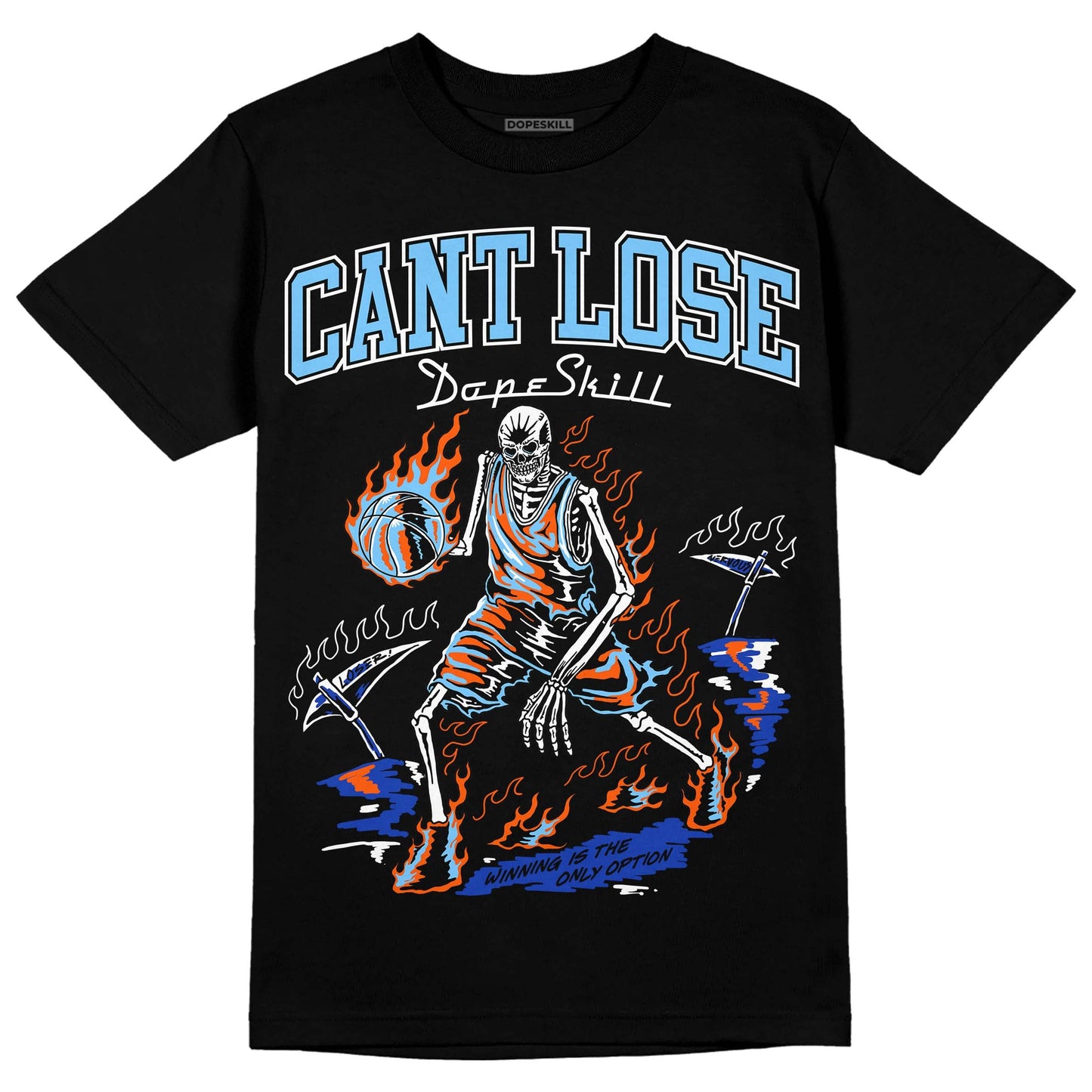 Dunk Low Futura University Blue DopeSkill T-Shirt Cant Lose Graphic