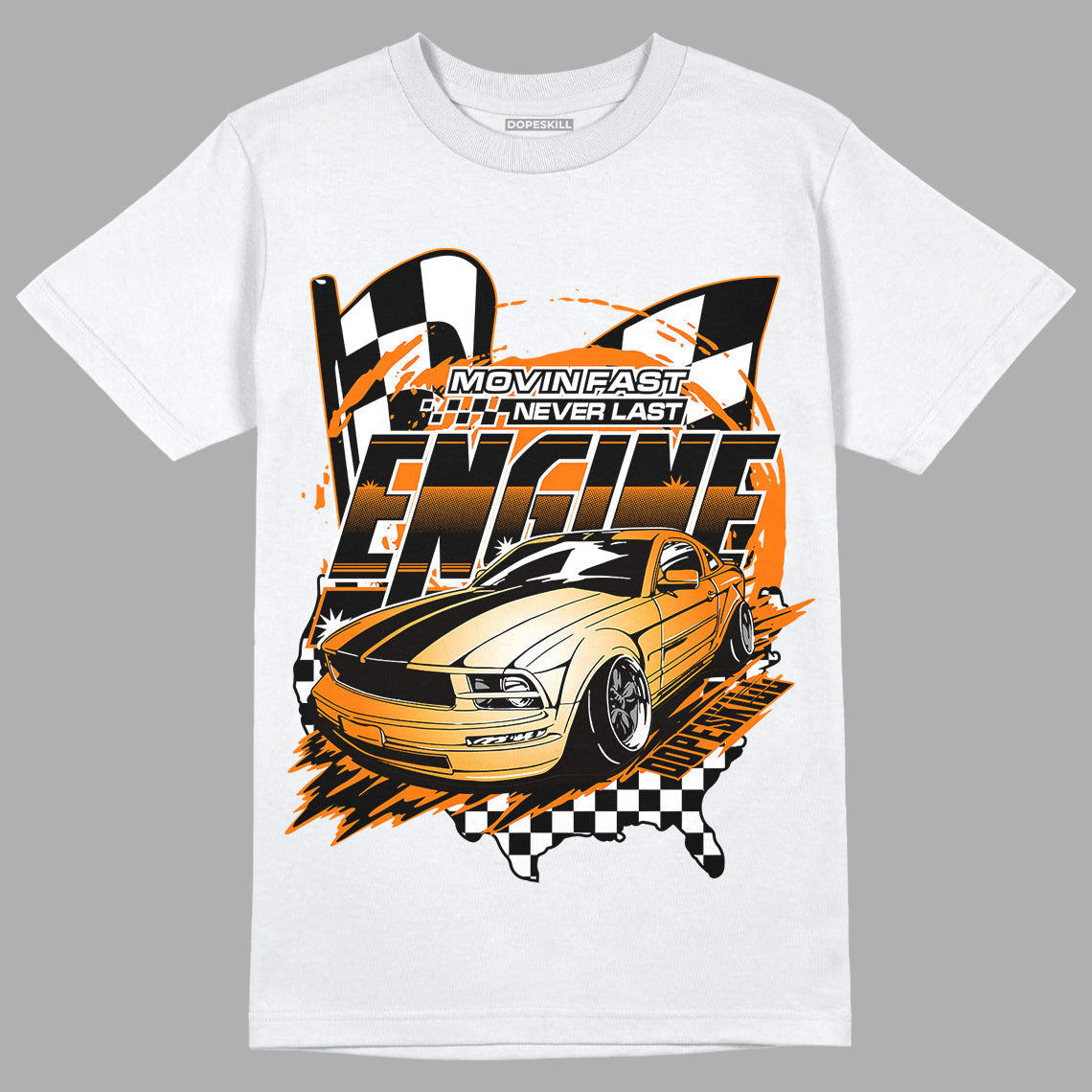 Dunk Low Magma Orange DopeSkill T-Shirt ENGINE Tshirt Graphic