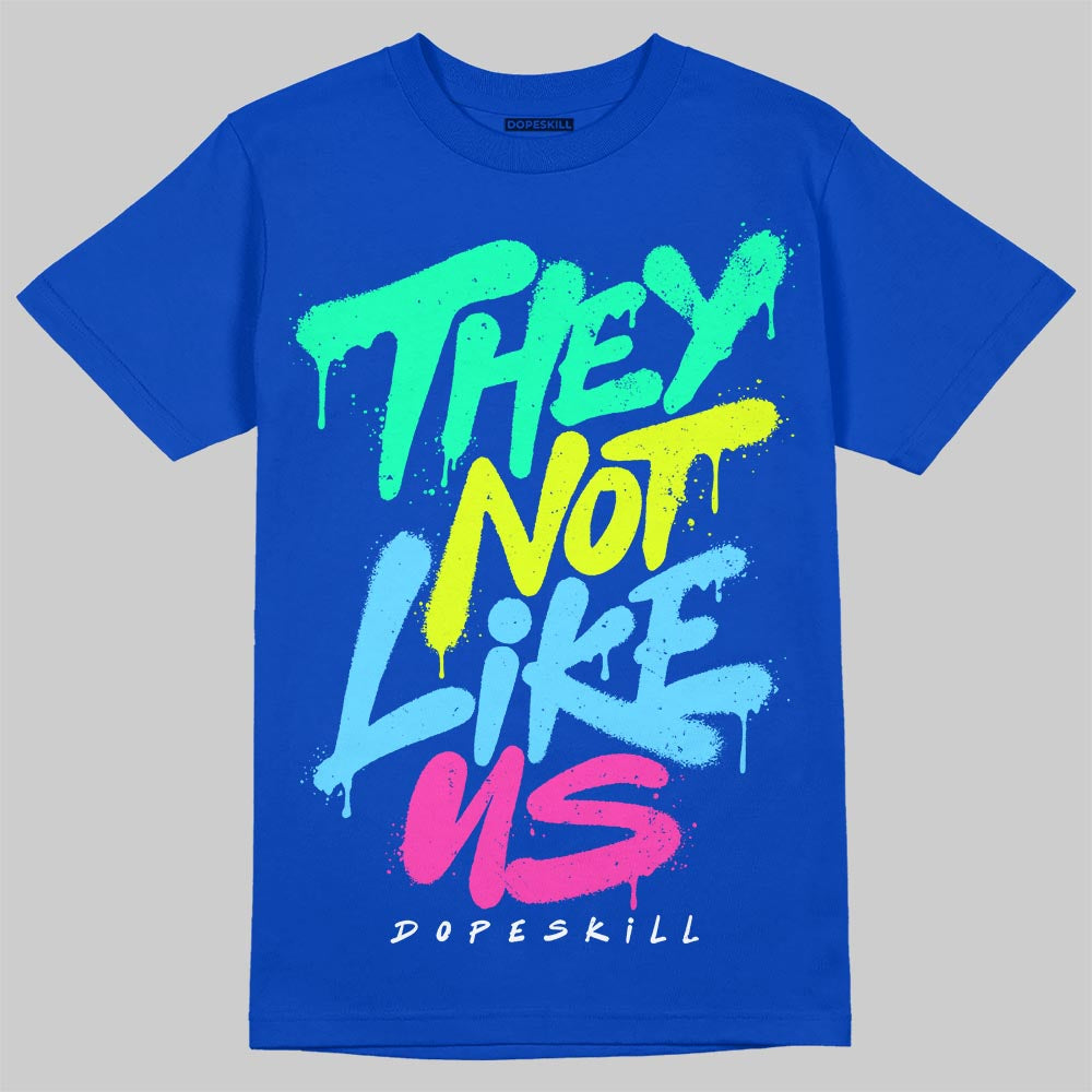 Royal Blue Collection DopeSkill T-Shirt They Not Like Us Graphic