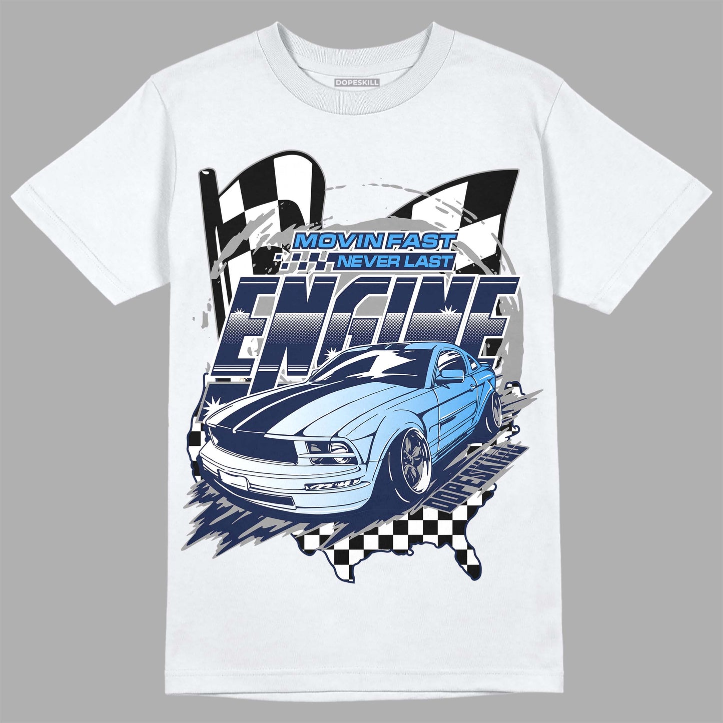 Midnight Navy 3s DopeSkill T-Shirt ENGINE Tshirt Graphic
