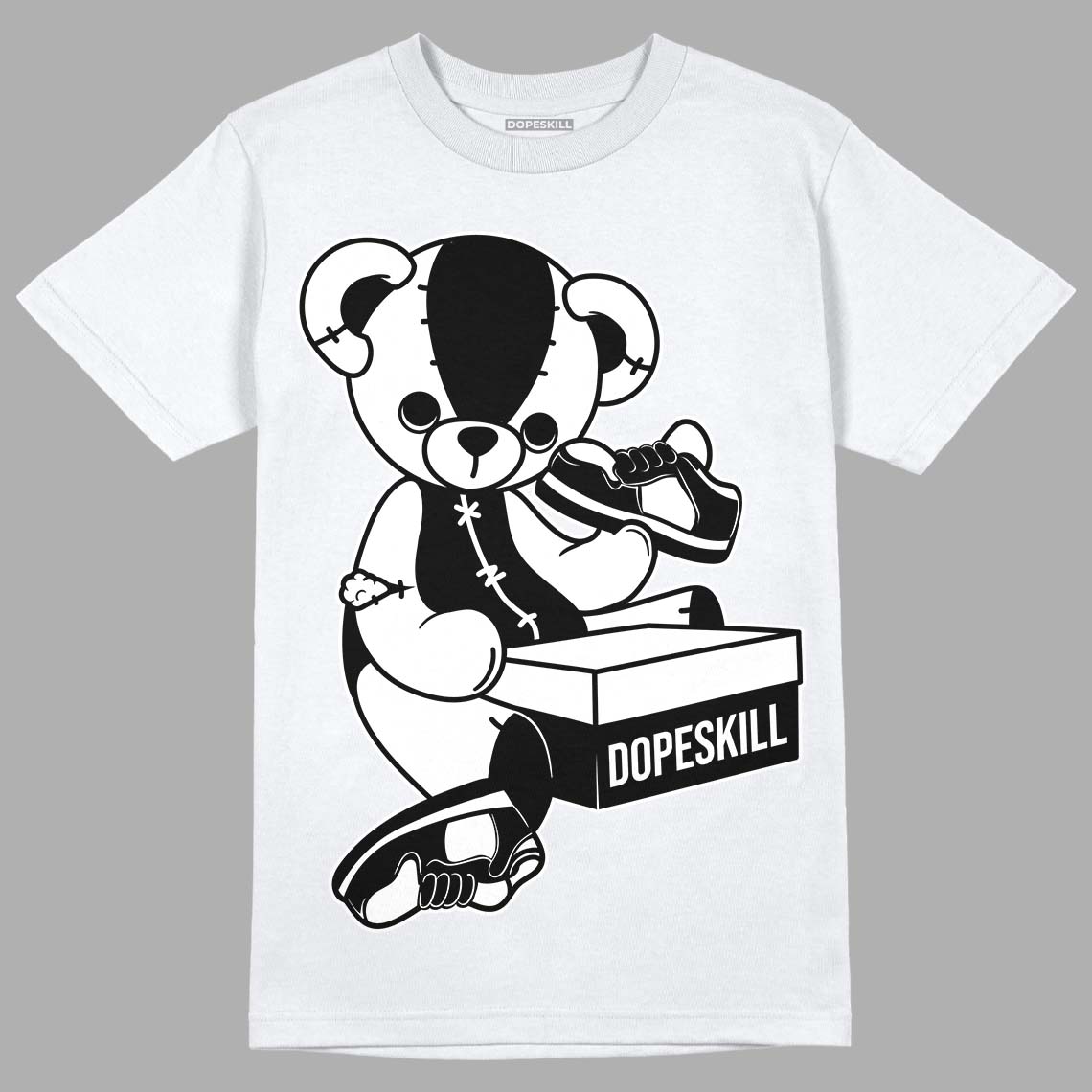 Dunk Low Panda White Black DopeSkill T-Shirt Sneakerhead BEAR Graphic