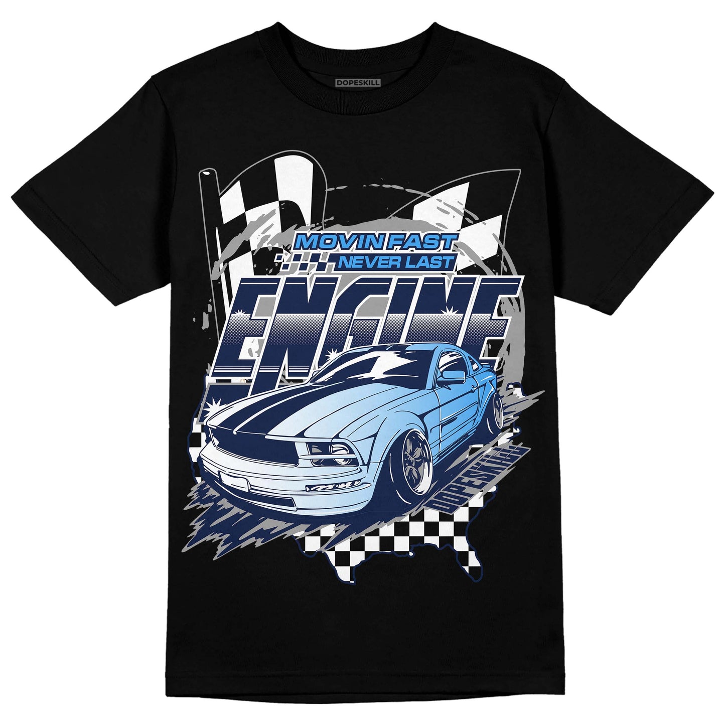 Midnight Navy 3s DopeSkill T-Shirt ENGINE Tshirt Graphic
