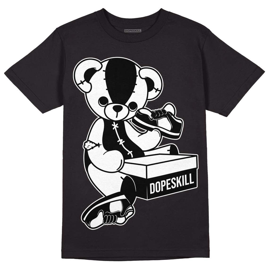 Dunk Low Panda White Black DopeSkill T-Shirt Sneakerhead BEAR Graphic