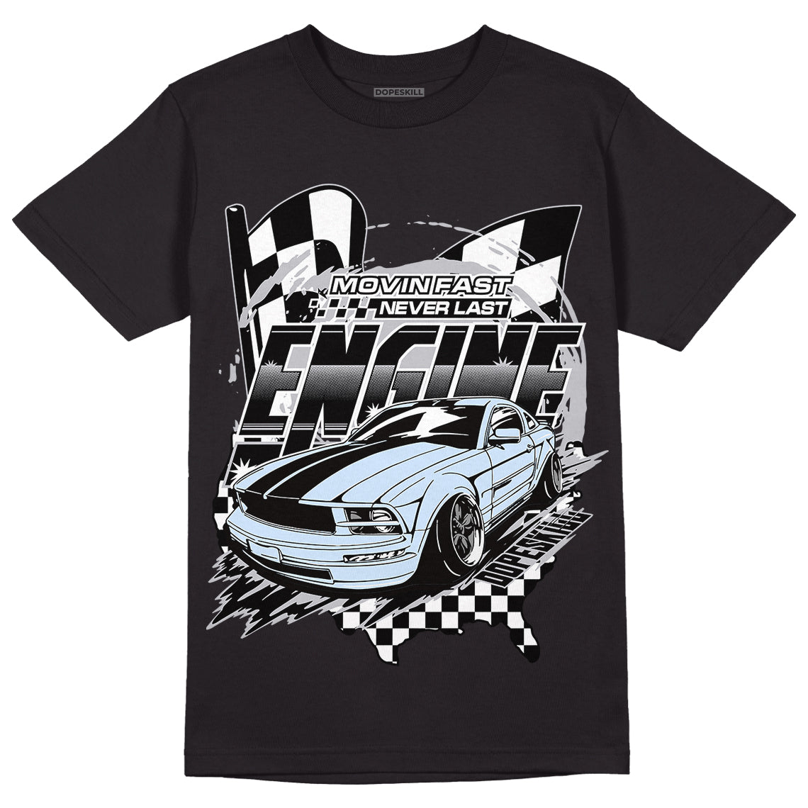 Cement Grey 11s DopeSkill T-Shirt ENGINE Tshirt Graphic