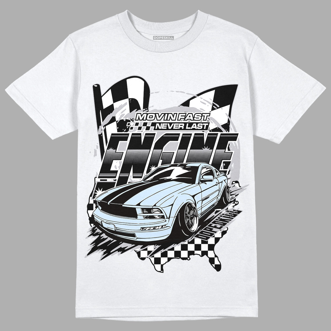 Cement Grey 11s DopeSkill T-Shirt ENGINE Tshirt Graphic