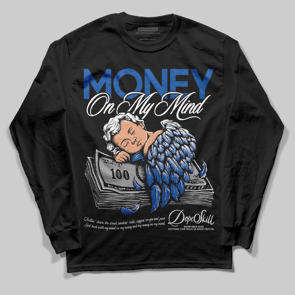 Blueberry 12s DopeSkill Long Sleeve T-shirt MOMM Graphic