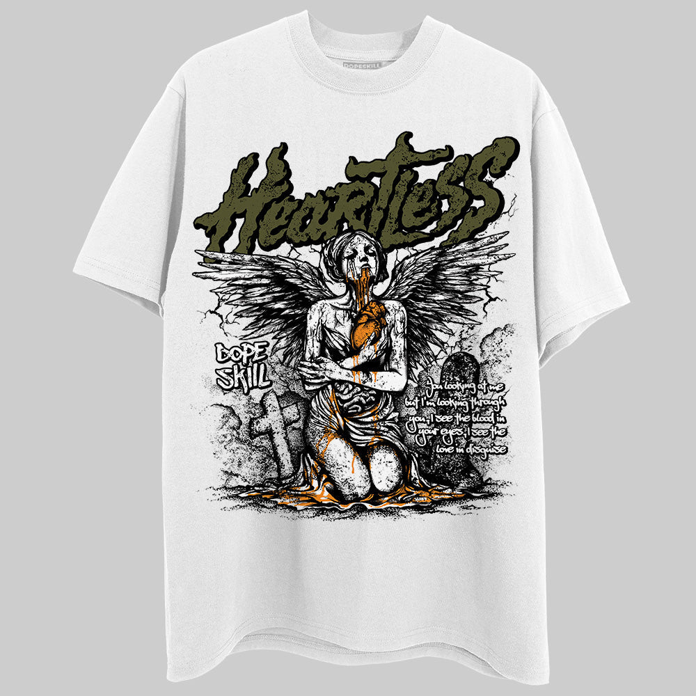 Olive 5s DopeSkill T-Shirt Heartless Graphic