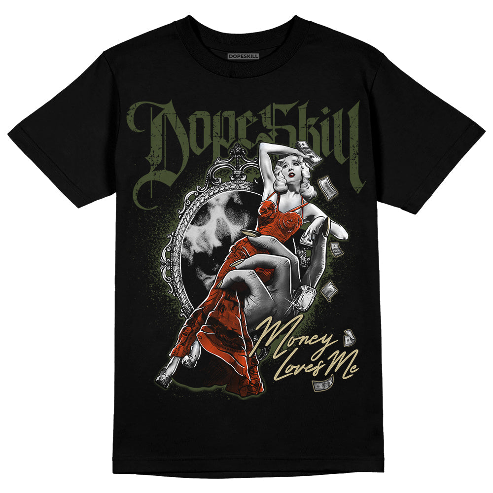 Olive Collection DopeSkill T-Shirt Money Loves Me Graphic