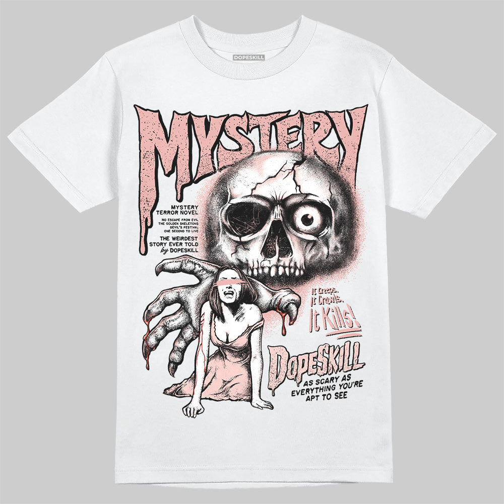 Leather Curb Glitter Pale Pink DopeSkill T-Shirt Mystery Ghostly Grasp Graphic