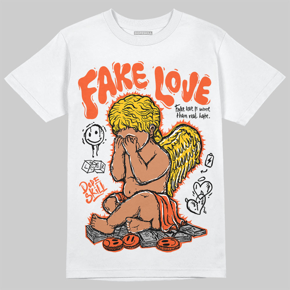 Orange Milk DopeSkill T-Shirt False Love Graphic