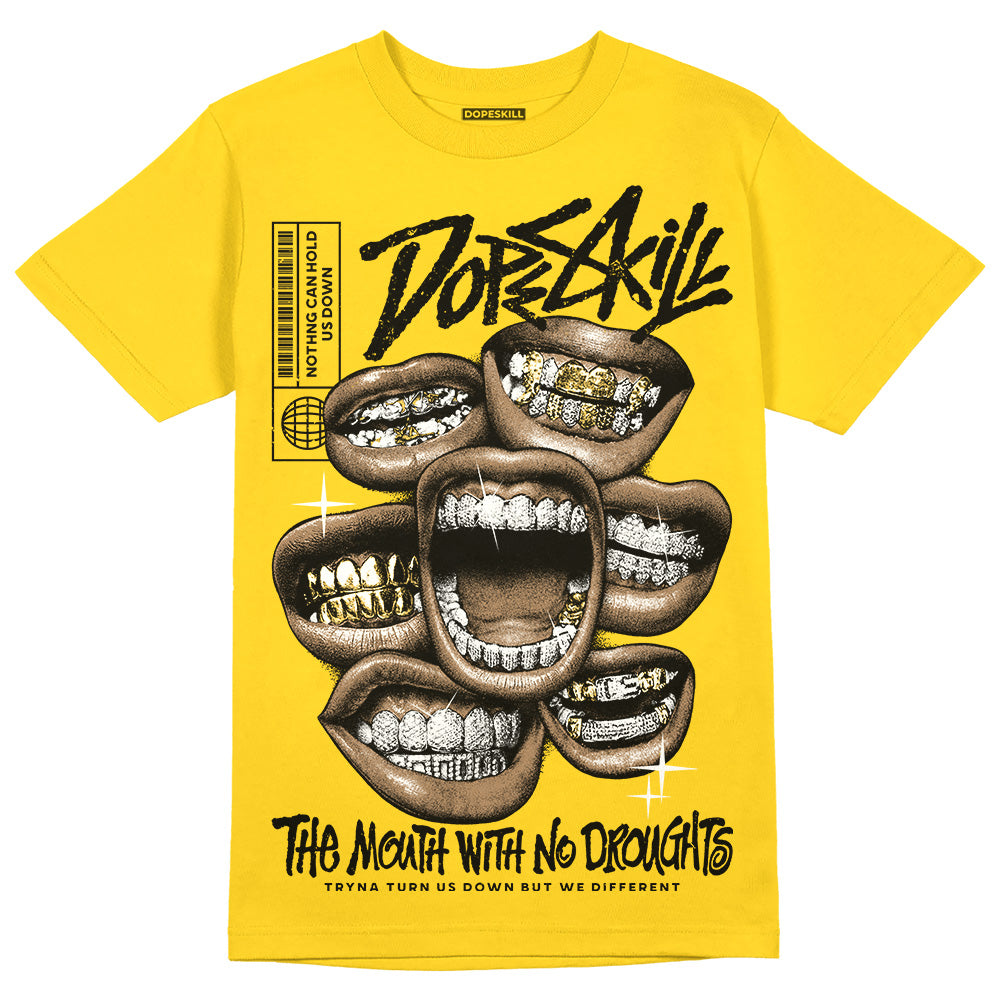 Black Tour Yellow AJ 4 Thunder DopeSkill Unisex T-Shirt The Mouth With No Droughts Graphic