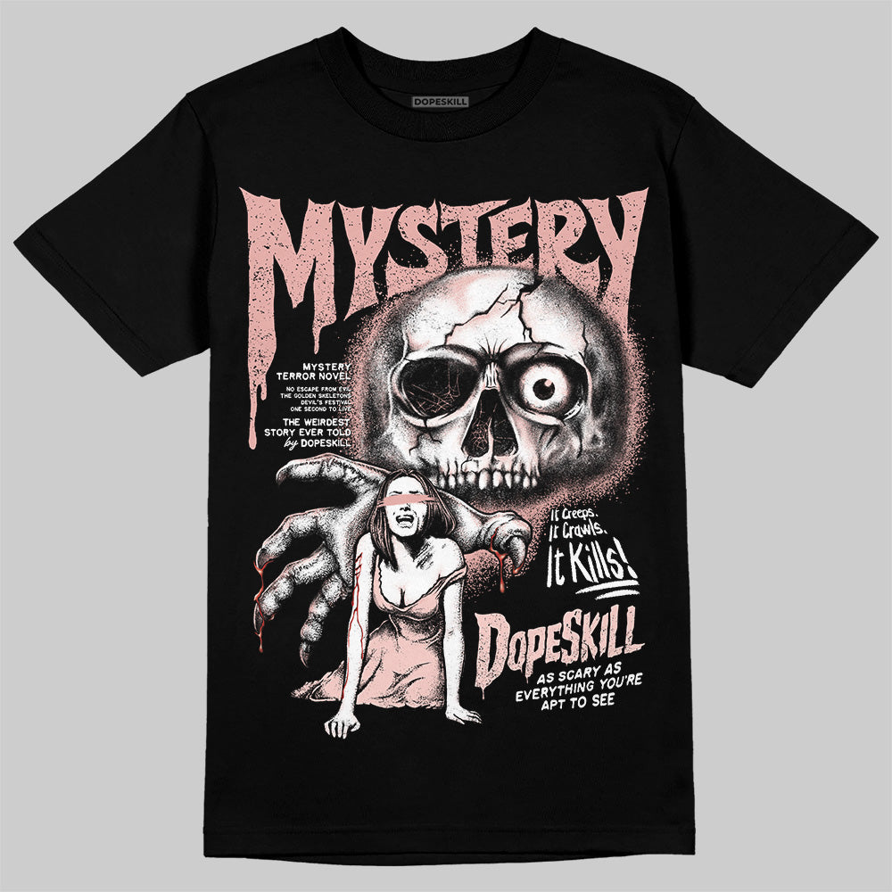 Leather Curb Glitter Pale Pink DopeSkill T-Shirt Mystery Ghostly Grasp Graphic