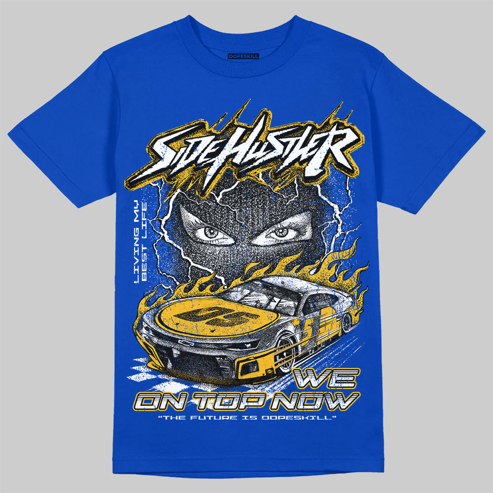 Royal Blue Collection DopeSkill T-Shirt New Side Hustler Graphic