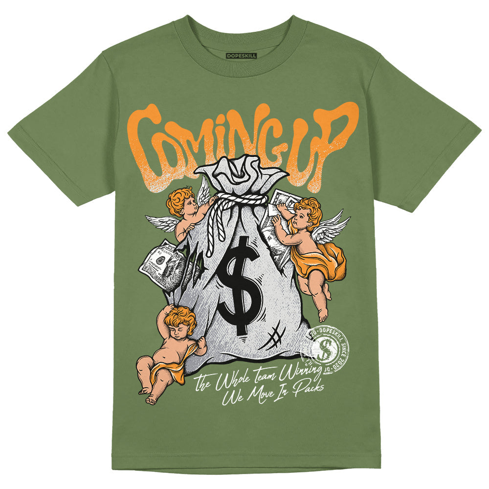 Olive 5s DopeSkill Olive T-shirt Money Bag Coming Up Graphic
