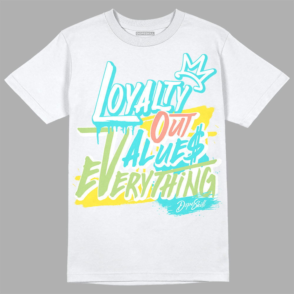 Cyan Burst 9060 DopeSkill T-Shirt LOVE Graphic
