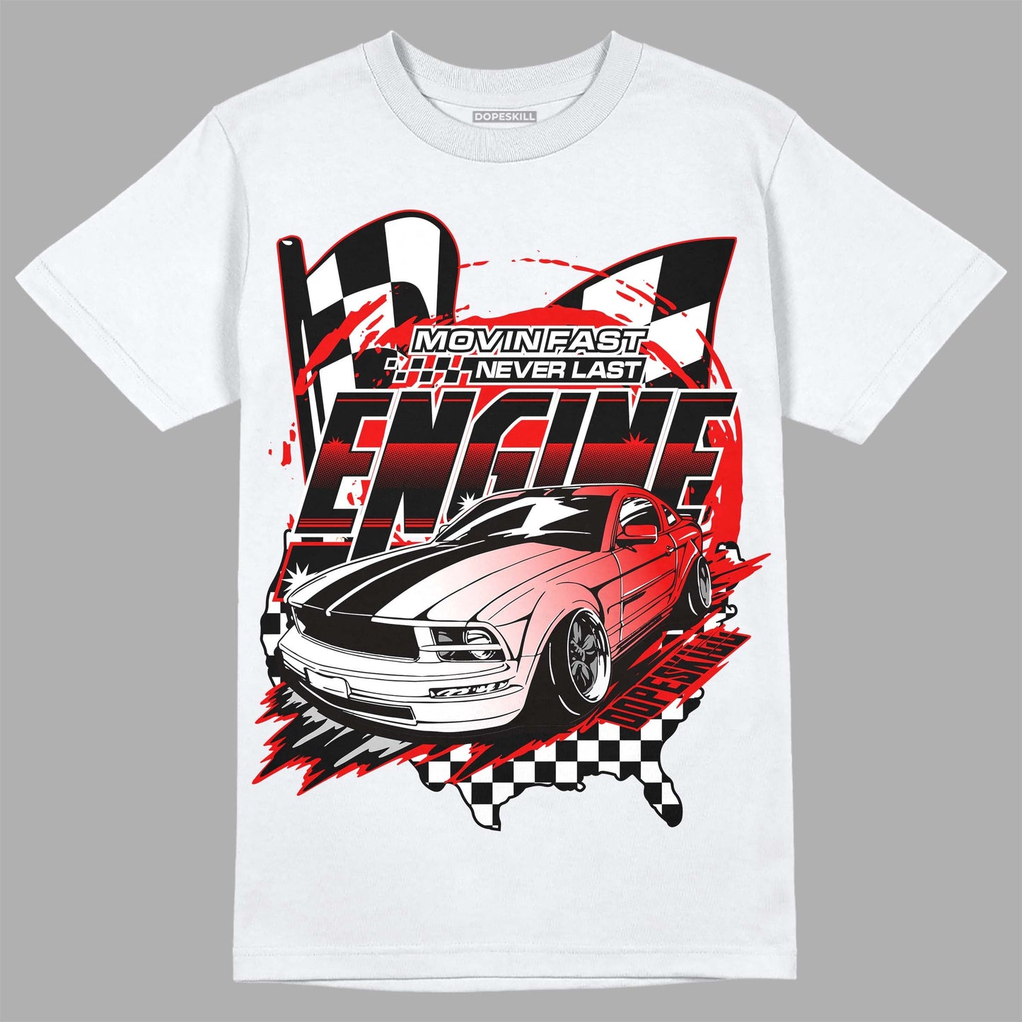 Cherry 12s DopeSkill T-Shirt ENGINE Tshirt Graphic