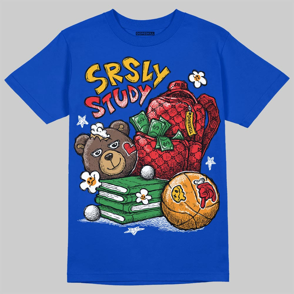 Royal Blue Collection DopeSkill T-Shirt SRSLY Study Graphic