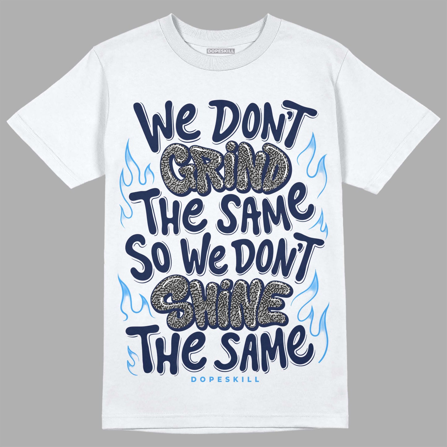 Midnight Navy 3s DopeSkill T-Shirt Grind Shine Graphic