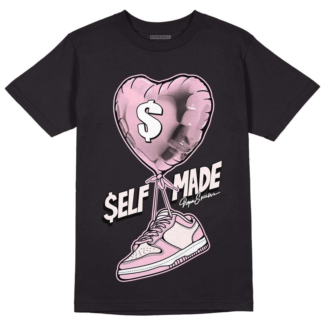 Dunk Low Pink Foam DopeSkill T-Shirt Self Made Graphic