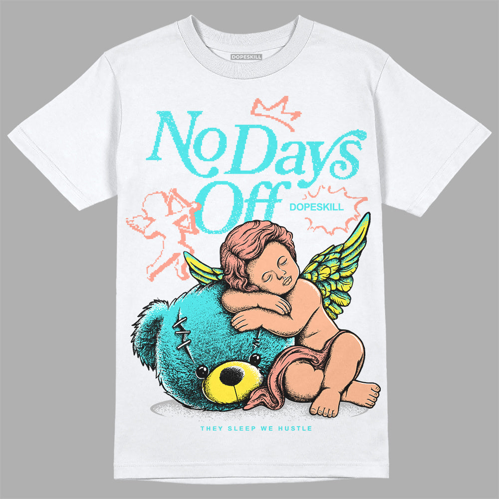 Cyan Burst 9060 DopeSkill T-Shirt New No Days Off Graphic