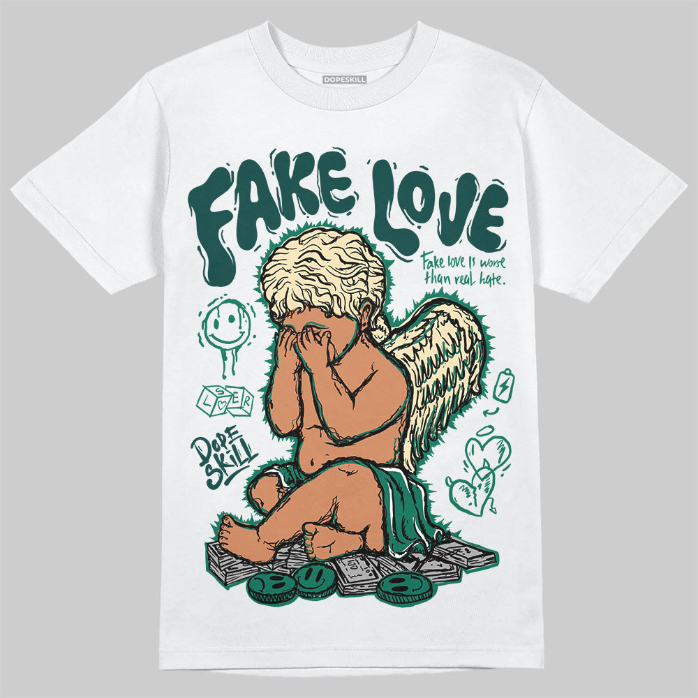 Oxidized Green 4s DopeSkill T-Shirt False Love Graphic