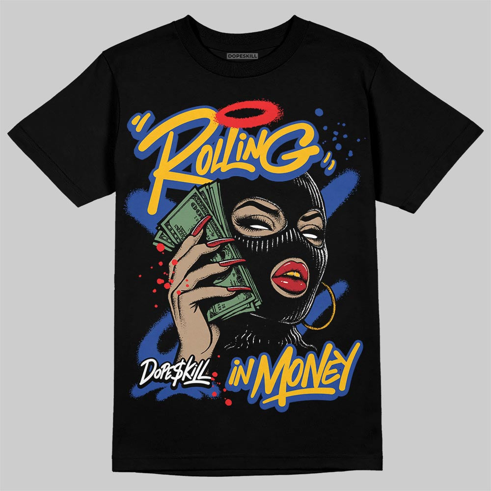 Royal Blue Collection DopeSkill T-Shirt Rolling in Money Graphic