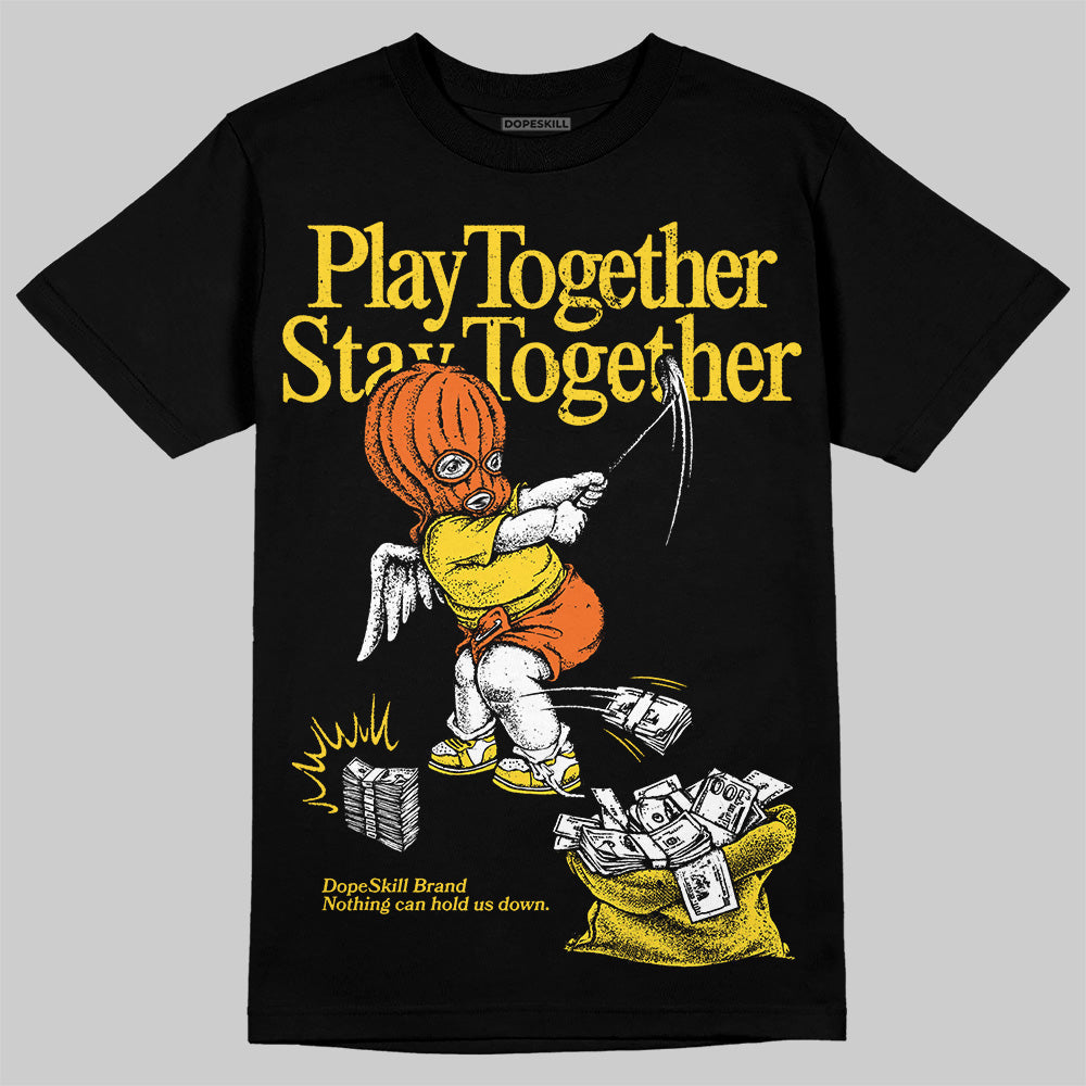 Black Tour Yellow AJ 4 Thunder DopeSkill Unisex T-Shirt Play together, Stay together Graphic