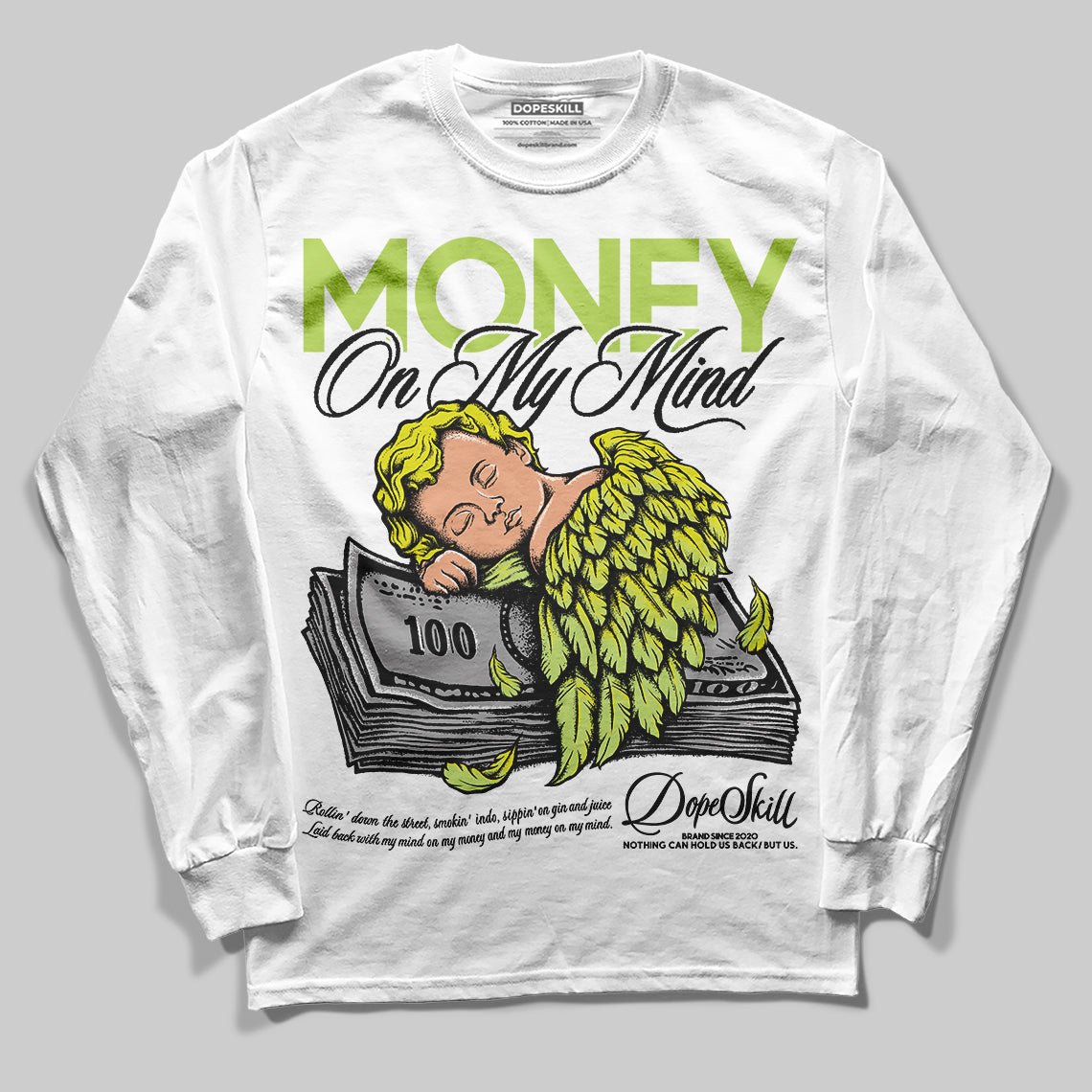 Bright Cactus 13s DopeSkill Long Sleeve T-Shirt MOMM Graphic