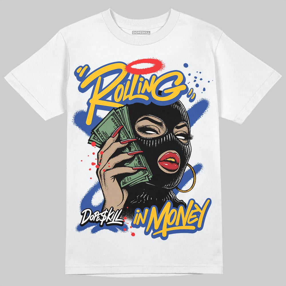 Royal Blue Collection DopeSkill T-Shirt Rolling in Money Graphic