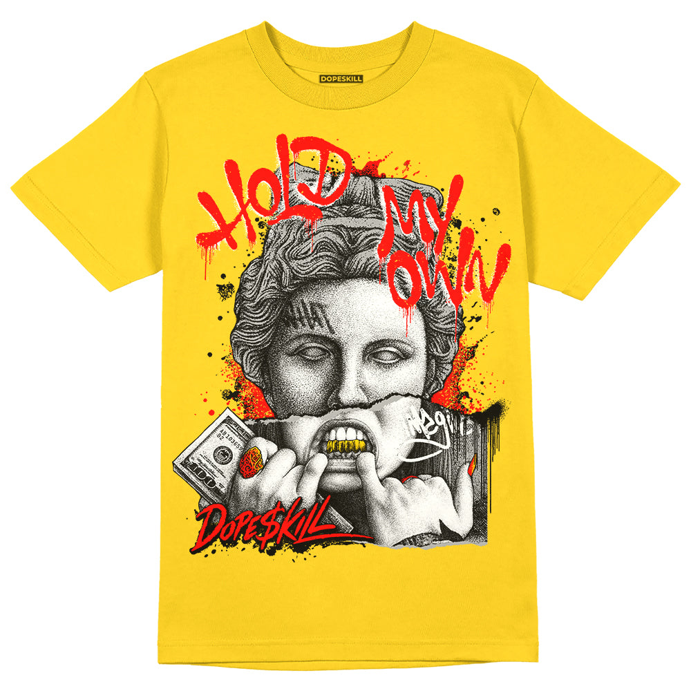 Yellow Ochre 6s DopeSkill Yellow T-shirt Hold My Own Graphic