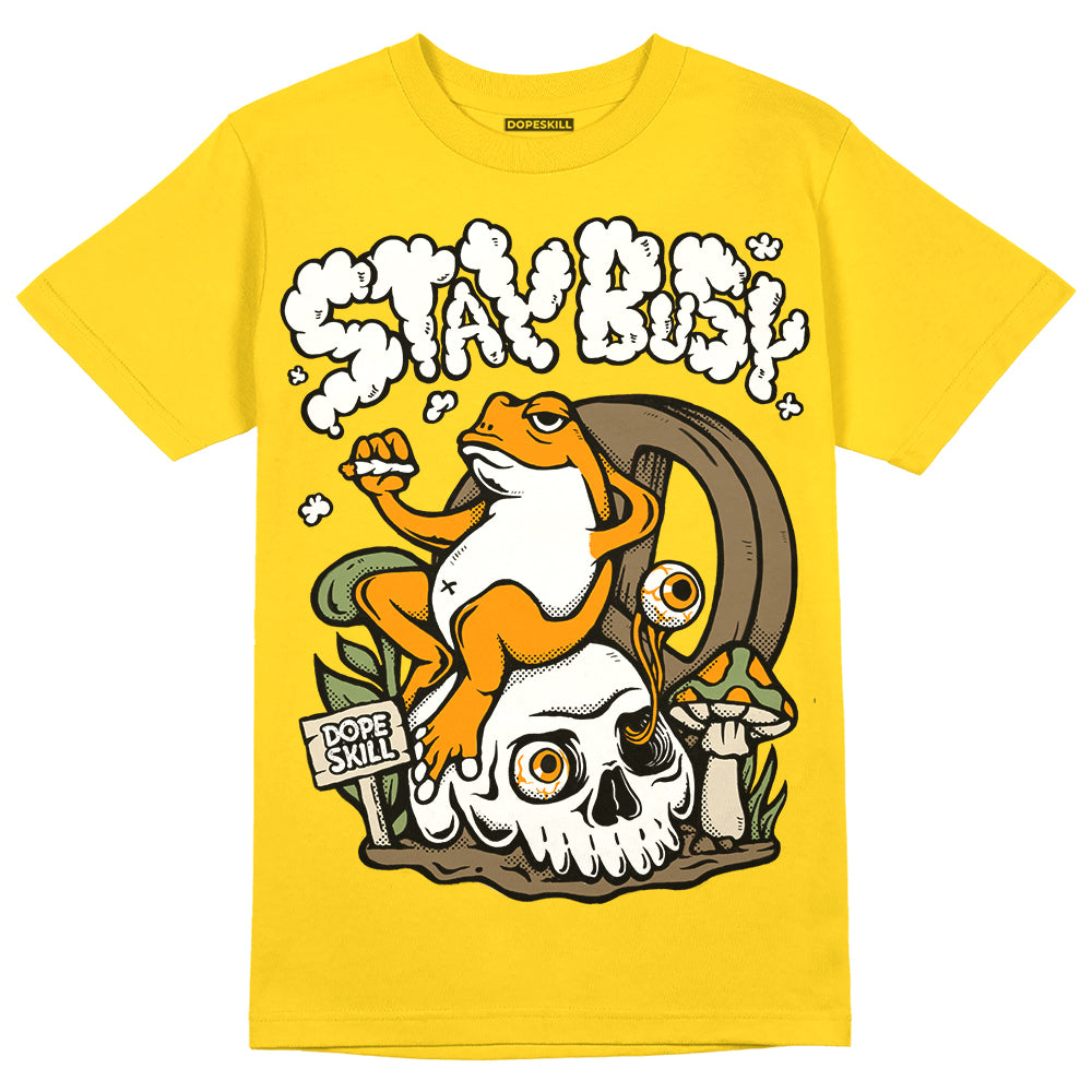 Yellow Collection DopeSkill Gold T-shirt Stay Busy Graphic