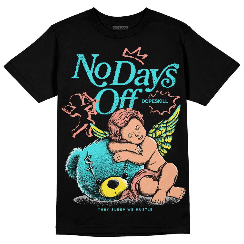 Cyan Burst 9060 DopeSkill T-Shirt New No Days Off Graphic