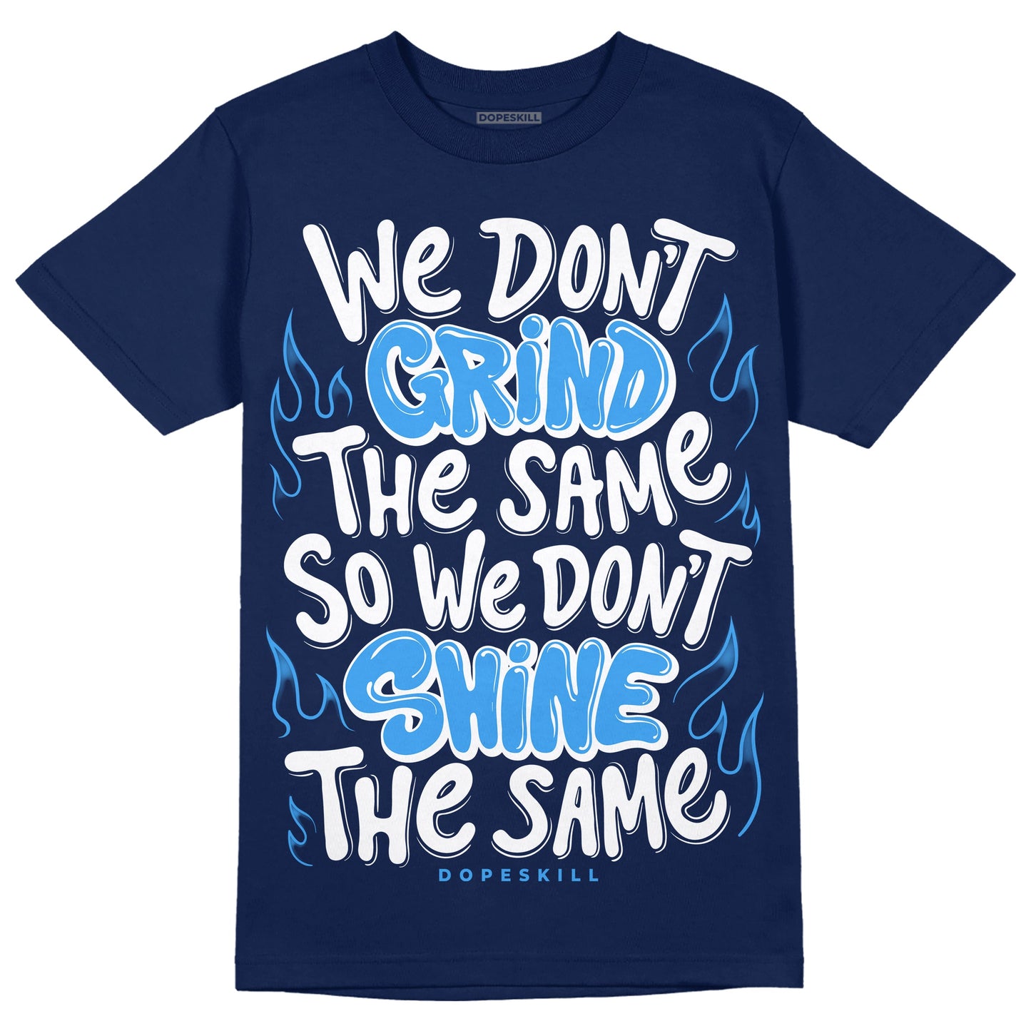 Midnight Navy 3s DopeSkill Navy T-shirt Grind Shine Graphic