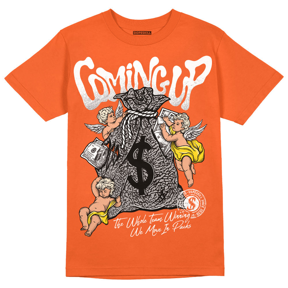 Georgia Peach 3s DopeSkill Orange T-shirt Money Bag Coming Up Graphic