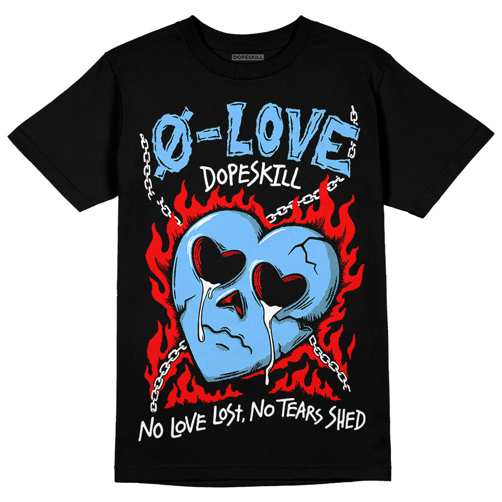 University Blue Collection DopeSkill T-Shirt Crying Heart Graphic