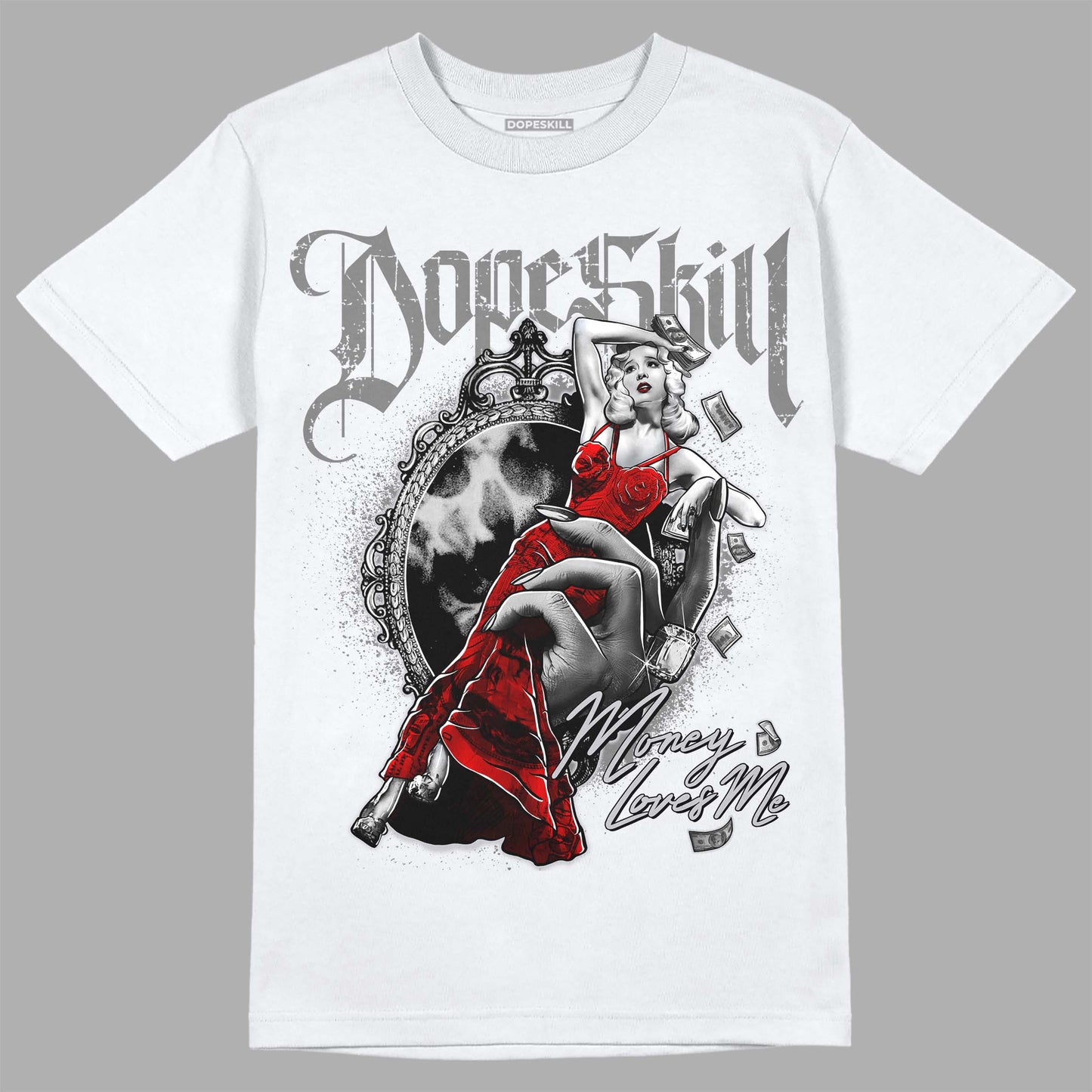 Grey Collection DopeSkill T-Shirt Money Loves Me Graphic