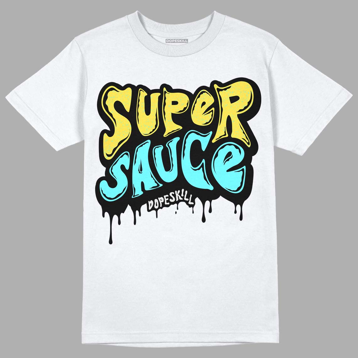 Aqua 5s DopeSkill T-Shirt Super Sauce Graphic