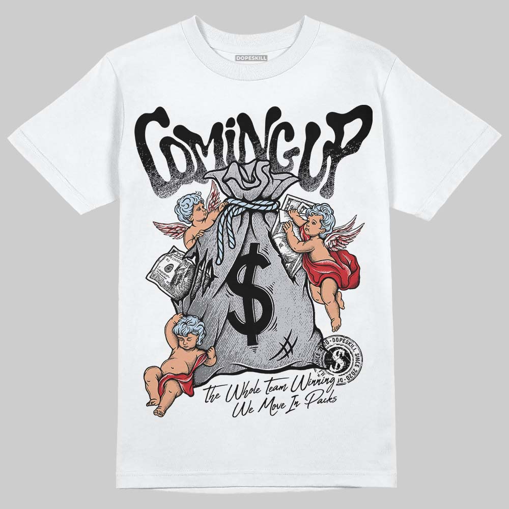 Black Metallic Reimagined 5s DopeSkill T-Shirt Money Bag Coming Up Graphic