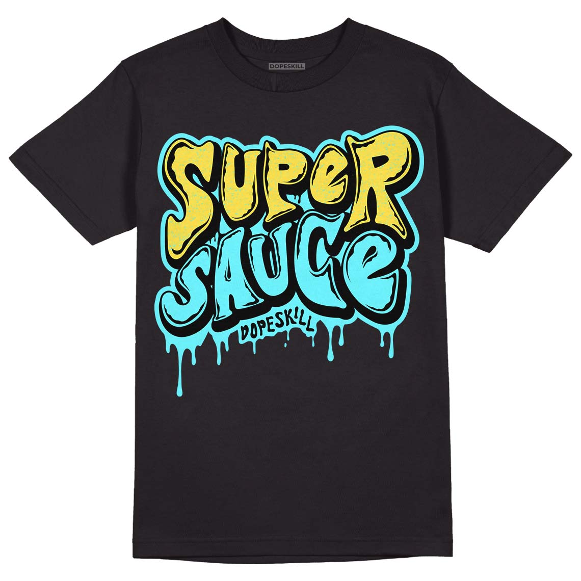 Aqua 5s DopeSkill T-Shirt Super Sauce Graphic