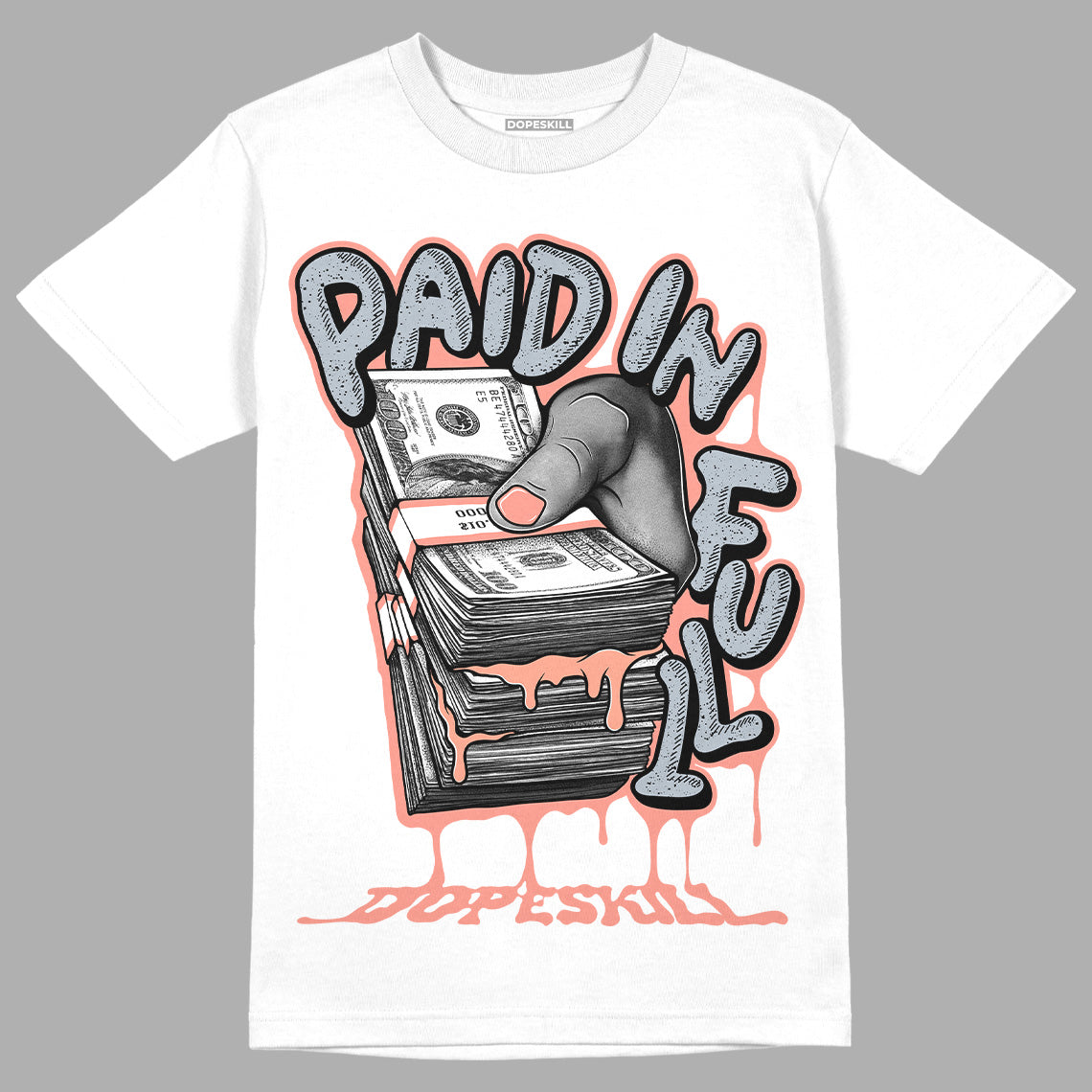 Crimson Bliss 5s DopeSkill T-Shirt Paid In Full Graphic
